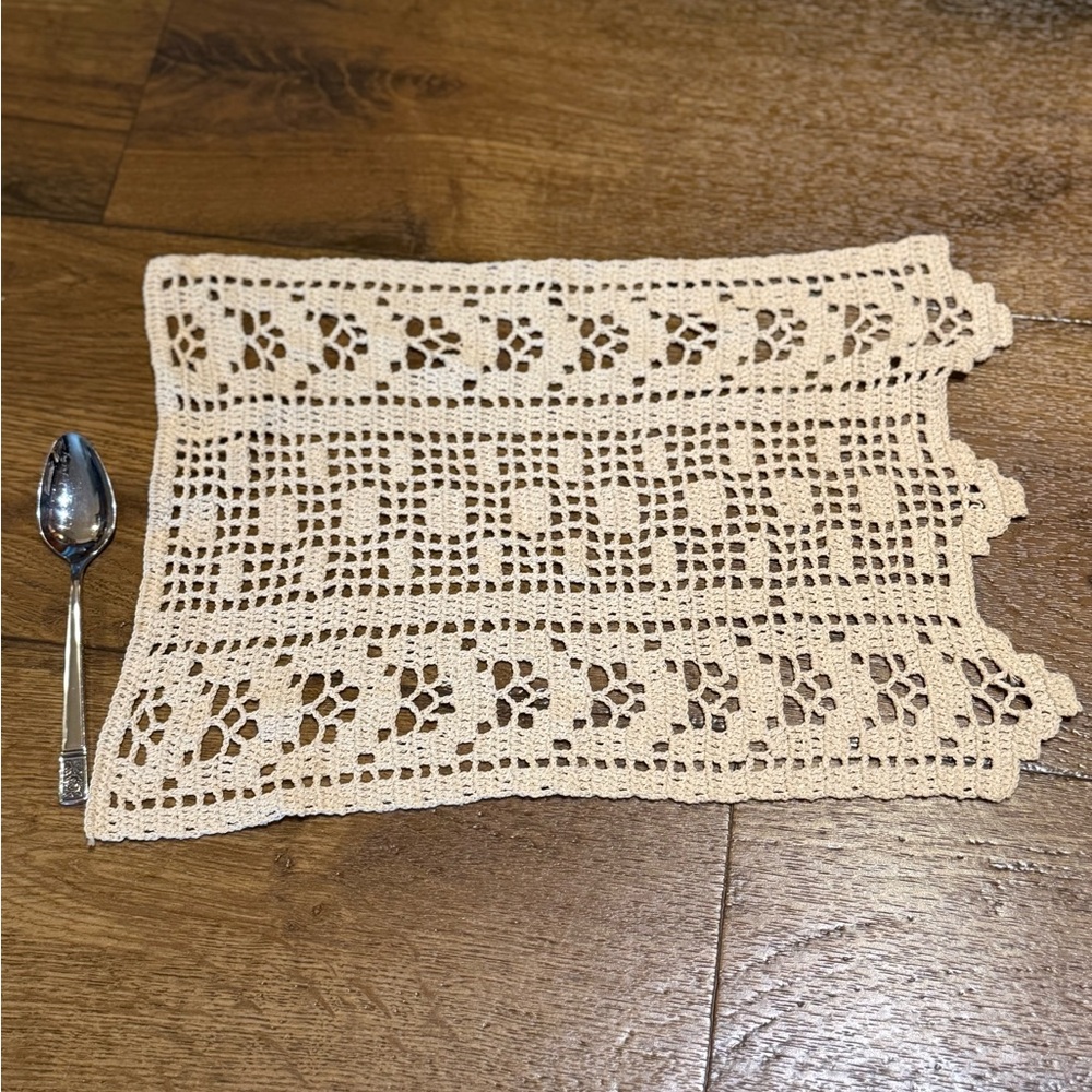 Vintage Handmade Cream Doily